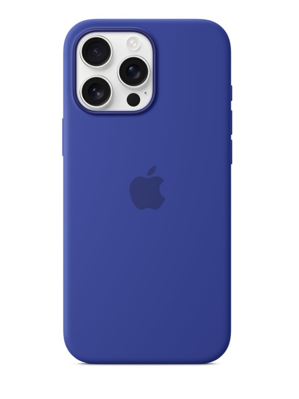 Apple iPhone 16 pro max silicone case with MagSafe ultramarine